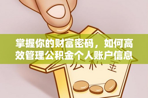 朱家尖掌握你的财富密码，如何高效管理公积金个人账户信息