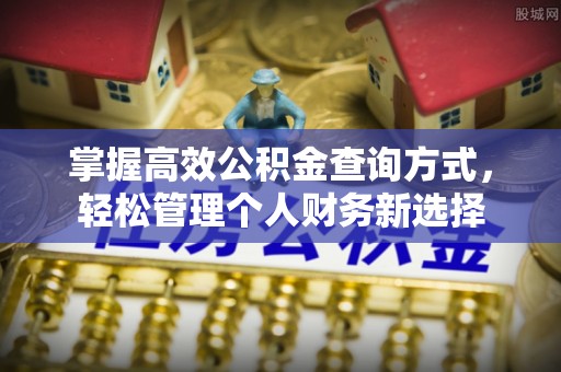 朱家尖掌握高效公积金查询方式，轻松管理个人财务新选择