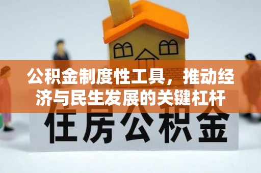 朱家尖公积金制度性工具，推动经济与民生发展的关键杠杆